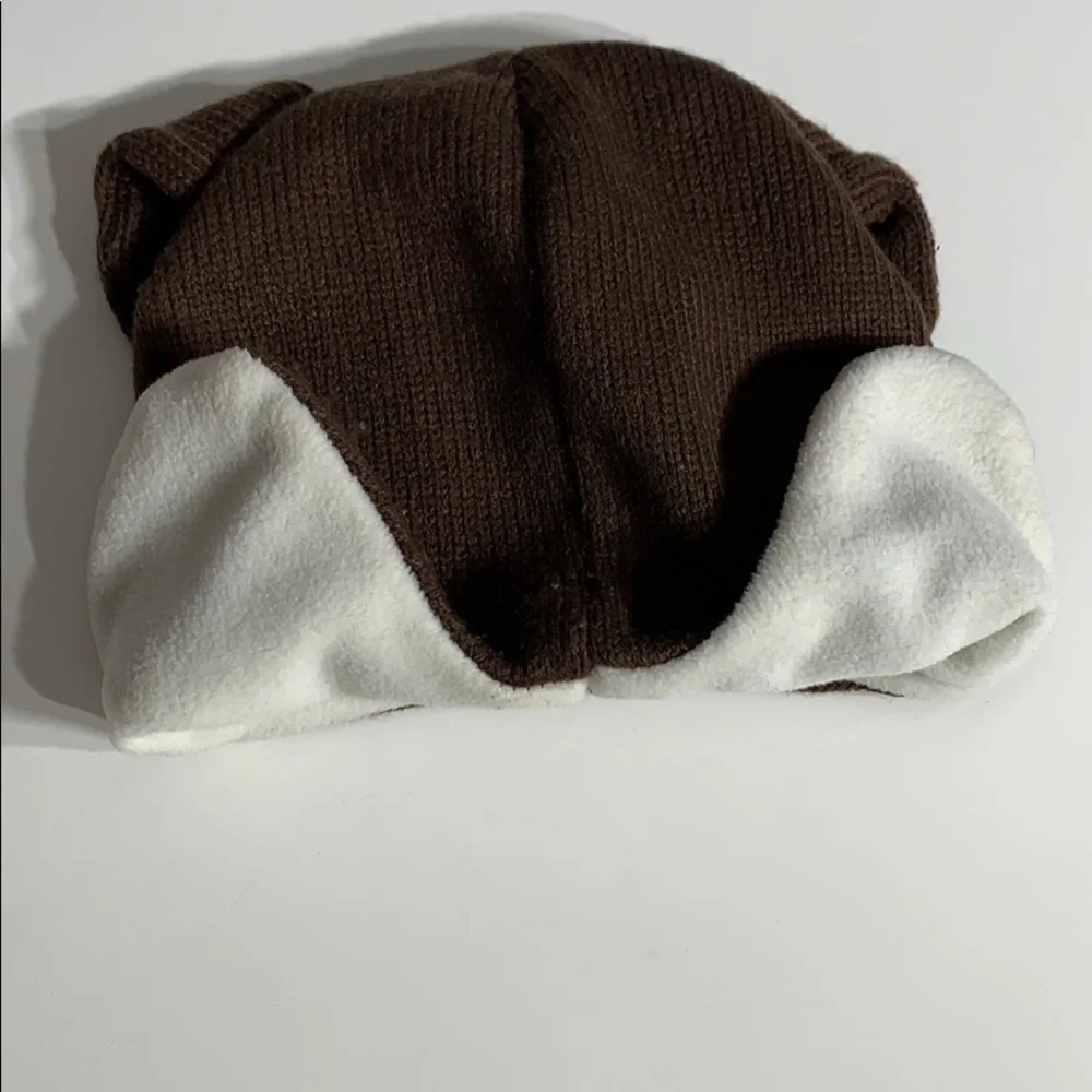 Toddler Brown Dog Animal Ear Flap winter Hat o/s kids